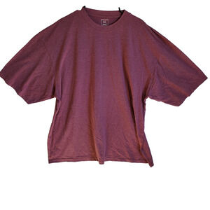 B&E Sport Activewear Shirt Men's 3X Tee Purple Short Sleeve Crew Neck Athleisure